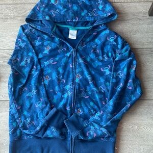 Disney Blue and Purple Stitch Hoodie